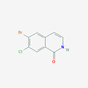 molecular formula C9H5BrClNO B6280321 6-bromo-7-chloro-1,2-dihydroisoquinolin-1-one CAS No. 1036712-57-8