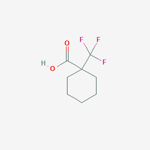 molecular formula C8H11F3O2 B062816 1-(Trifluoromethyl)cyclohexane-1-carboxylic acid CAS No. 180918-40-5