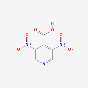 molecular formula C6H3N3O6 B062828 3,5-dinitropyridine-4-carboxylic Acid CAS No. 191017-95-5