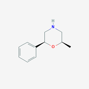 molecular formula C11H15NO B6283785 rac-(2R,6S)-2-methyl-6-phenylmorpholine, cis CAS No. 1809186-11-5