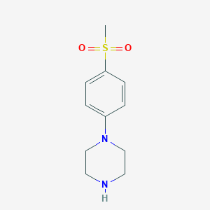 molecular formula C11H16N2O2S B062840 1-[4-(Methylsulfonyl)phenyl]piperazine CAS No. 187669-60-9