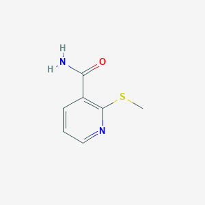 molecular formula C7H8N2OS B062844 2-(Methylthio)nicotinamide CAS No. 175135-28-1