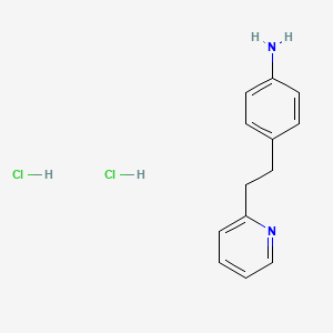 molecular formula C13H16Cl2N2 B6285765 4-[2-(2-Pyridinyl)ethyl]aniline dihydrochloride CAS No. 1185296-34-7