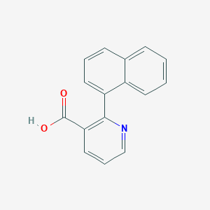 molecular formula C16H11NO2 B6285774 2-(Naphthalen-1-yl)nicotinic acid, 95% CAS No. 1125445-20-6