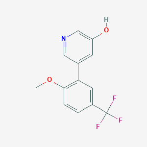 3-Hydroxy-5-(2-methoxy-5-trifluoromethylphenyl)pyridine, 95%