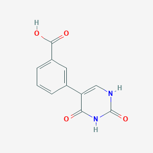 molecular formula C11H8N2O4 B6285852 5-(3-Carboxyphenyl)-(2,4)-dihydroxypyrimidine, 95% CAS No. 1261991-35-8