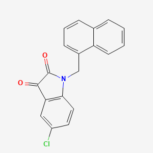 molecular formula C19H12ClNO2 B6285911 5-Chloro-1-(naphthalen-1-ylmethyl)-1H-indole-2,3-dione CAS No. 688034-03-9