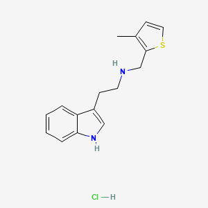 molecular formula C16H19ClN2S B6285929 [2-(1H-Indol-3-yl)ethyl][(3-methylthiophen-2-yl)methyl]amine hydrochloride CAS No. 1050214-52-2