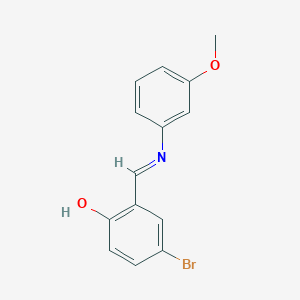 4-Bromo-2-{(e)-[(3-methoxyphenyl)imino]methyl}phenol;  >90%