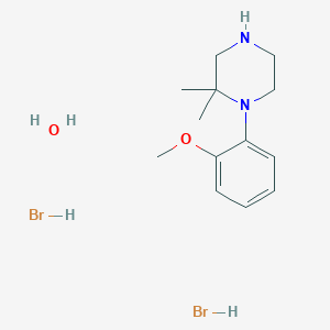 molecular formula C13H24Br2N2O2 B6285948 1-(2-Methoxyphenyl)-2,2-dimethylpiperazine dihydrobromide hydrate;  95% CAS No. 1174207-75-0