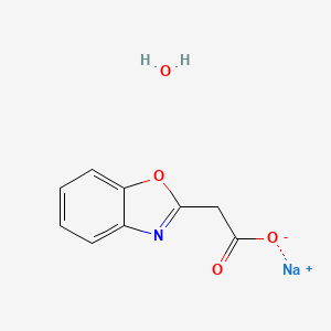 molecular formula C9H8NNaO4 B6285959 Sodium 1,3-benzoxazol-2-ylacetate hydrate, 95% CAS No. 2368829-32-5