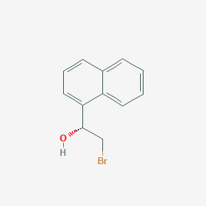 molecular formula C12H11BrO B6285977 (1R)-2-Bromo-1-(1-naphthyl)ethanol CAS No. 220954-08-5