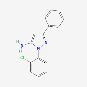 molecular formula C15H12ClN3 B6285983 2-(2-Chlorophenyl)-3-amino-5-phenylpyrazole CAS No. 890764-10-0