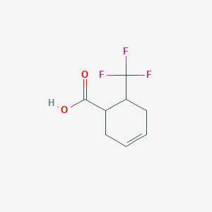 molecular formula C8H9F3O2 B6285991 6-(Trifluoromethyl)-3-cyclohexene-1-carboxylic acid CAS No. 384-21-4