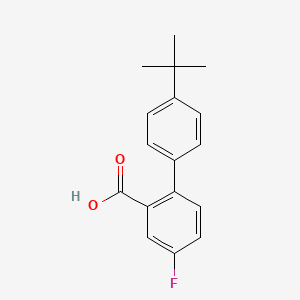 molecular formula C17H17FO2 B6286095 5-Fluoro-2-(4-t-butylphenyl)benzoic acid, 95% CAS No. 926203-14-7