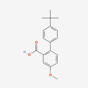molecular formula C18H20O3 B6286101 5-Methoxy-2-(4-t-butylphenyl)benzoic acid, 95% CAS No. 926253-21-6
