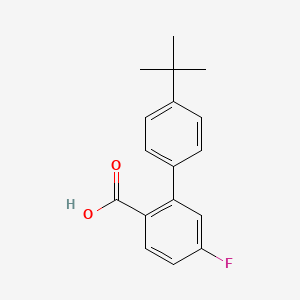 molecular formula C17H17FO2 B6286142 4-Fluoro-2-(4-t-butylphenyl)benzoic acid CAS No. 926200-09-1