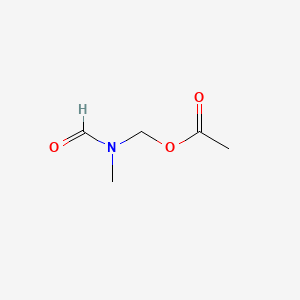 molecular formula C5H9NO3 B6286212 N-Acetoxymethyl-N-methylformamide, 95% CAS No. 1608-69-1