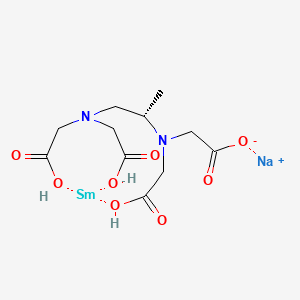 molecular formula C11H17N2NaO8Sm B6286248 [(S)-1,2-二氨基丙烷-N,N,N',N'-四乙酸盐]钐(III)钠，90% CAS No. 1478704-03-8