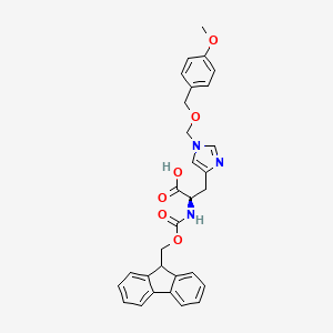 molecular formula C30H29N3O6 B6286261 Fmoc-D-His(MBom)-OH CAS No. 2389078-38-8