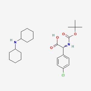 molecular formula C25H39ClN2O4 B6286268 Boc-D-Phg(4-Cl)-OH DCHA CAS No. 917027-07-7