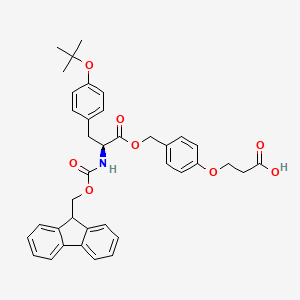 molecular formula C38H39NO8 B6286306 Fmoc-L-Tyr(tBu)-MPPA CAS No. 864876-98-2
