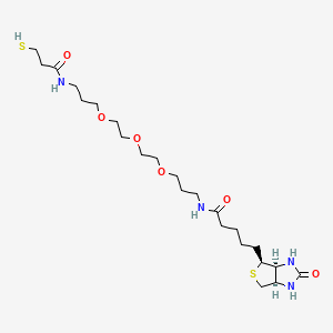 molecular formula C23H42N4O6S2 B6286323 Biotin-PEG(3)-SH CAS No. 1208242-09-4