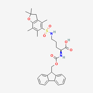 molecular formula C33H38N2O7S B6286336 Fmoc-L-Orn(Pbf)-OH CAS No. 1173883-85-6