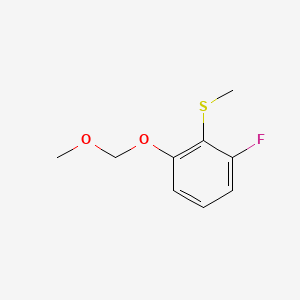 molecular formula C9H11FO2S B6286390 (2-Fluoro-6-(methoxymethoxy)phenyl)(methyl)sulfane CAS No. 2643367-61-5