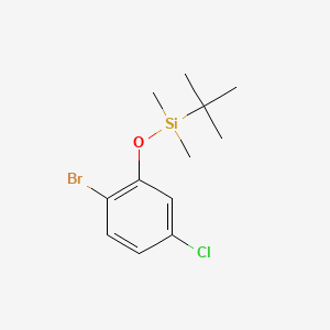 molecular formula C12H18BrClOSi B6286397 (2-Bromo-5-chlorophenoxy)(tert-butyl)dimethylsilane CAS No. 174265-13-5