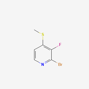 2-Bromo-3-fluoro-4-(methylthio)pyridine