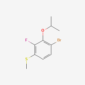 molecular formula C10H12BrFOS B6286436 (4-Bromo-2-fluoro-3-isopropoxyphenyl)(methyl)sulfane CAS No. 2643368-30-1