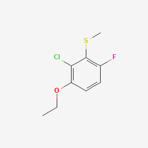 molecular formula C9H10ClFOS B6286438 (2-Chloro-3-ethoxy-6-fluorophenyl)(methyl)sulfane CAS No. 2643368-53-8