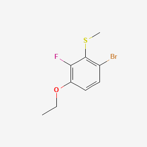 molecular formula C9H10BrFOS B6286451 (6-Bromo-3-ethoxy-2-fluorophenyl)(methyl)sulfane CAS No. 2643368-28-7