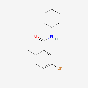 molecular formula C15H20BrNO B6286472 5-Bromo-N-cyclohexyl-2,4-dimethylbenzamide CAS No. 2643367-43-3