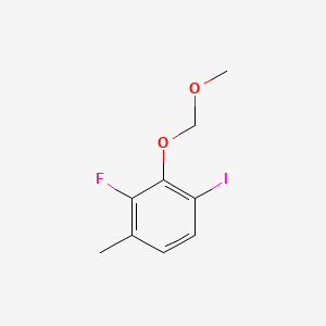 molecular formula C9H10FIO2 B6286475 2-Fluoro-4-iodo-3-(methoxymethoxy)-1-methylbenzene CAS No. 2643367-95-5