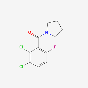 molecular formula C11H10Cl2FNO B6286527 (2,3-Dichloro-6-fluorophenyl)(pyrrolidin-1-yl)methanone CAS No. 2643368-23-2