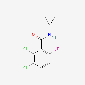 molecular formula C10H8Cl2FNO B6286534 2,3-Dichloro-N-cyclopropyl-6-fluorobenzamide CAS No. 2643367-56-8