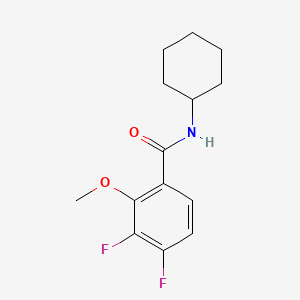 molecular formula C14H17F2NO2 B6286543 N-Cyclohexyl-3,4-difluoro-2-methoxybenzamide CAS No. 2643367-42-2