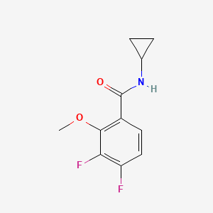 molecular formula C11H11F2NO2 B6286546 N-Cyclopropyl-3,4-difluoro-2-methoxybenzamide CAS No. 2643368-43-6