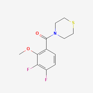 molecular formula C12H13F2NO2S B6286548 (3,4-Difluoro-2-methoxyphenyl)(thiomorpholino)methanone CAS No. 2643368-32-3
