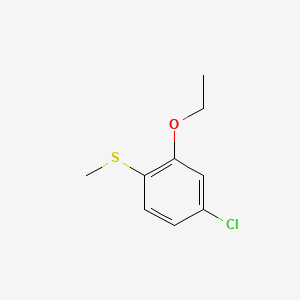 molecular formula C9H11ClOS B6286556 (4-Chloro-2-ethoxyphenyl)(methyl)sulfane CAS No. 2643368-09-4