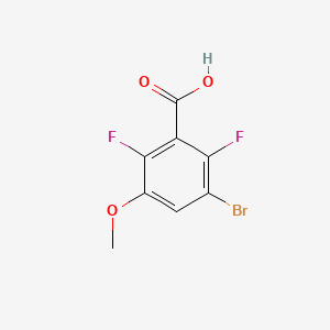 molecular formula C8H5BrF2O3 B6286590 3-Bromo-2,6-difluoro-5-methoxybenzoic acid CAS No. 2643368-41-4