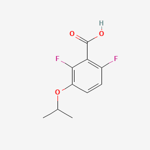 molecular formula C10H10F2O3 B6286595 2,6-Difluoro-3-isopropoxybenzoic acid CAS No. 2643368-40-3