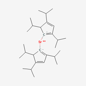 molecular formula C28H46Sr B6286603 Bis(1,2,4-tri-isopropylcylopentadienyl)strontium CAS No. 147658-82-0