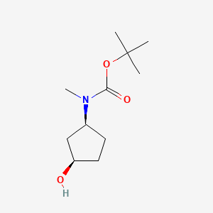 molecular formula C11H21NO3 B6286667 tert-Butyl N-[(1S,3R)-3-hydroxycyclopentyl]-N-methyl-carbamate CAS No. 2370967-14-7