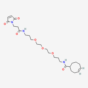 molecular formula C26H41N3O7 B6286673 TCO-PEG3-Maleimide, 90% CAS No. 1914971-04-2