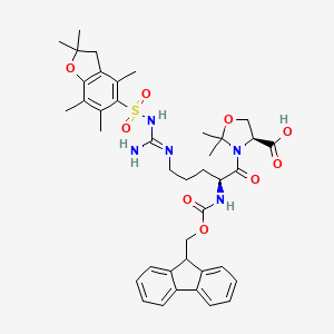 molecular formula C40H49N5O9S B6286675 Fmoc-Arg(Pbf)-Ser(Psi(Me,Me)pro)-OH CAS No. 2108145-17-9