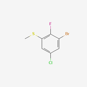 molecular formula C7H5BrClFS B6286726 (3-Bromo-5-chloro-2-fluorophenyl)(methyl)sulfane CAS No. 2169642-90-2