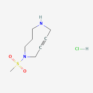 molecular formula C8H15ClN2O2S B6286754 DACN(Ms)*HCl CAS No. 2331322-16-6